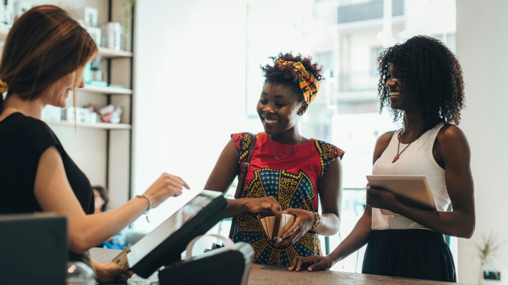 cover letter examples for retail positions A group of women standing at a counter in a store.