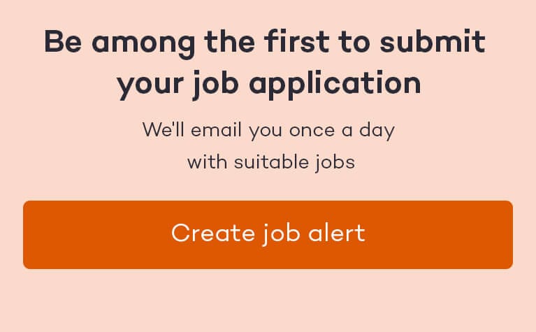 We'll email you once a day with suitable jobs