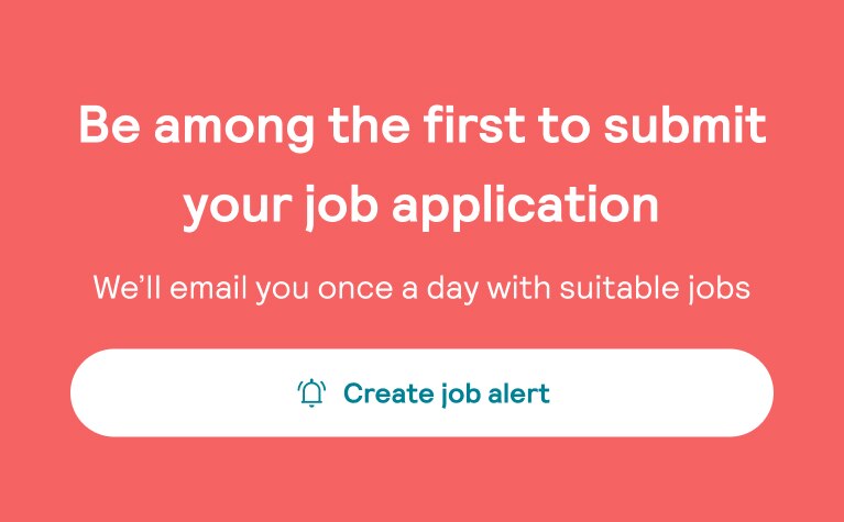 We'll email you once a day with suitable jobs