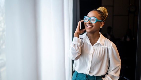 An interviewer conducting an interview with a candidate over the phone