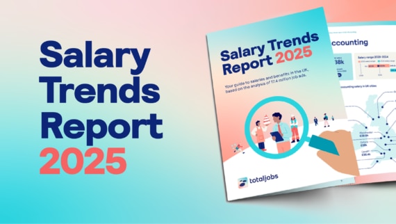 A visual depiction of the 2025 salary report from Totaljobs