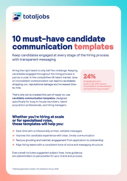 Cover Candidate Communication Templates