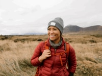 A female employee enjoying time hiking during their sabbatical leave