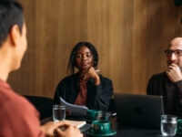 Colleagues conducting a skills based interview
