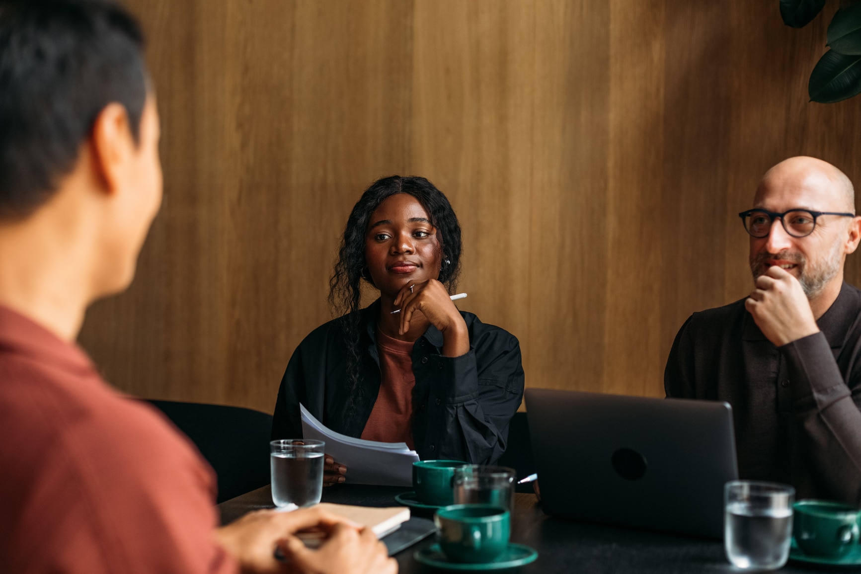 Colleagues conducting a skills based interview