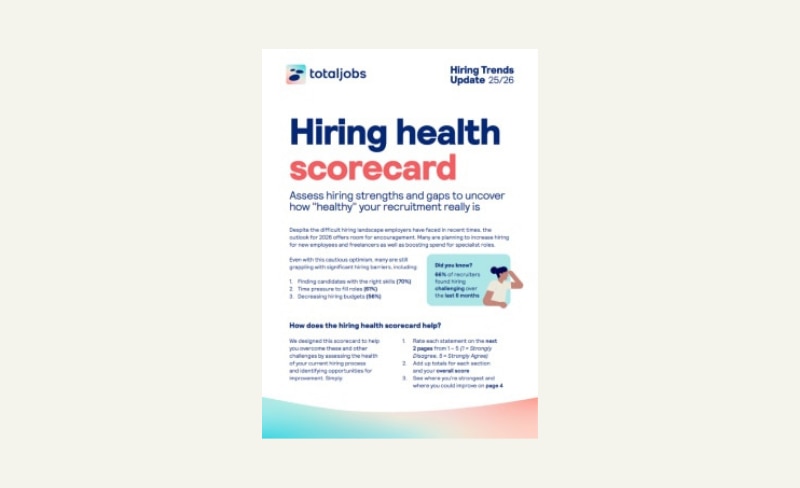 Social care hiring health scorecard