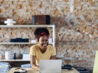 An employee working on their personal development plan