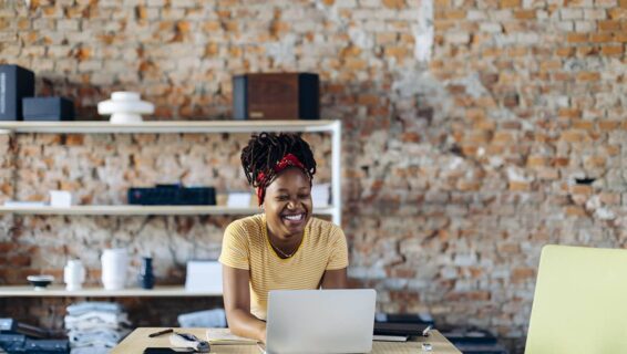 An employee working on their personal development plan