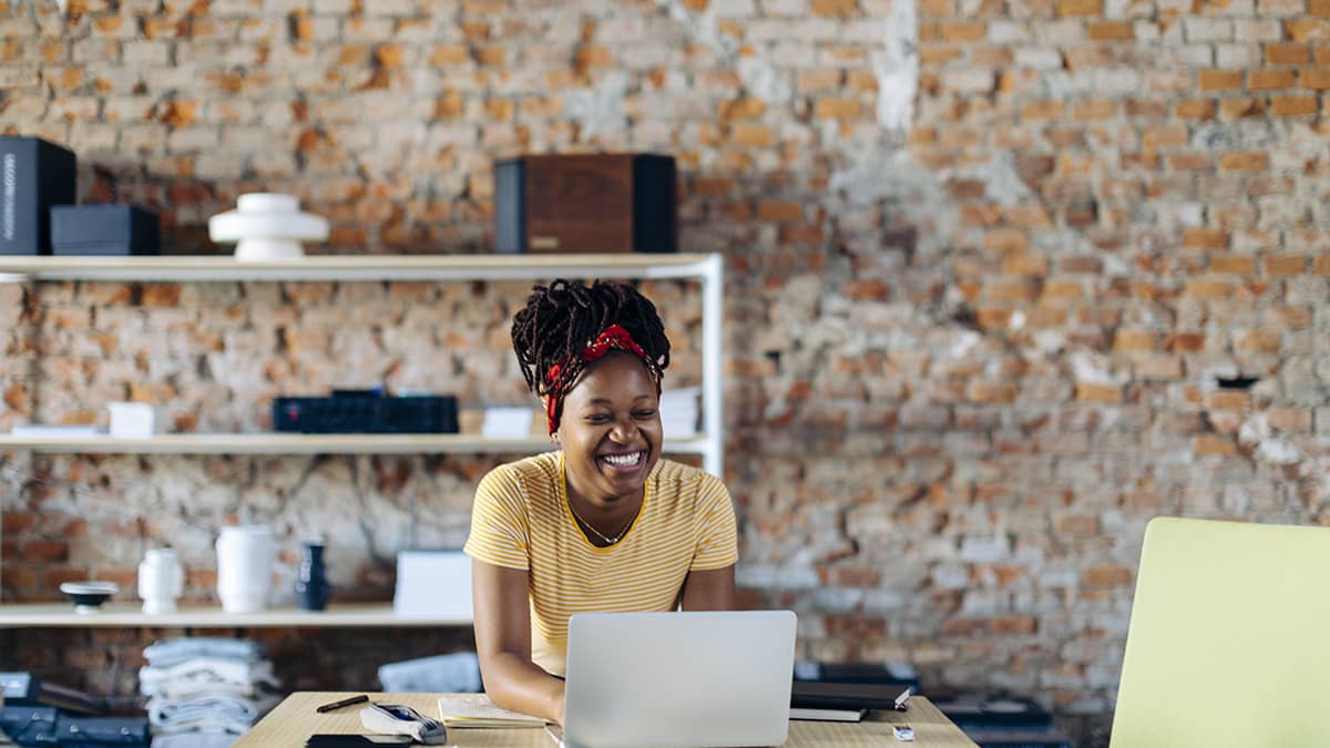 An employee working on their personal development plan