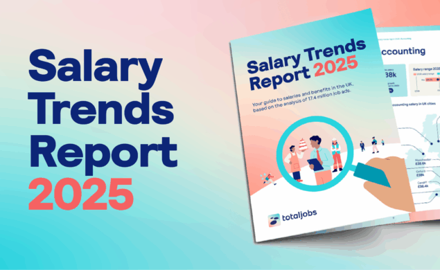 A visual depiction of the 2025 salary report from Totaljobs